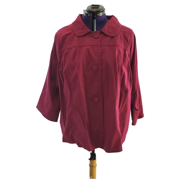 Vintage Avenue Plus Size Crop Jacket - Picture 1 of 6